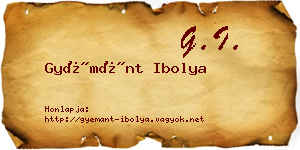 Gyémánt Ibolya névjegykártya