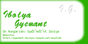 ibolya gyemant business card